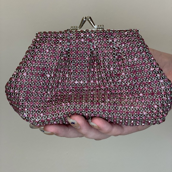 Rhinestone clutch with butterfly (brand unknown) - Picture 4 of 6